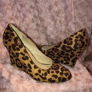 JustFab Cheetah Print Wedges